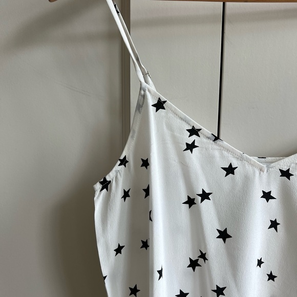 Equipment Layla Silk Cami, Size S, Bright White Star Print - Picture 5 of 12